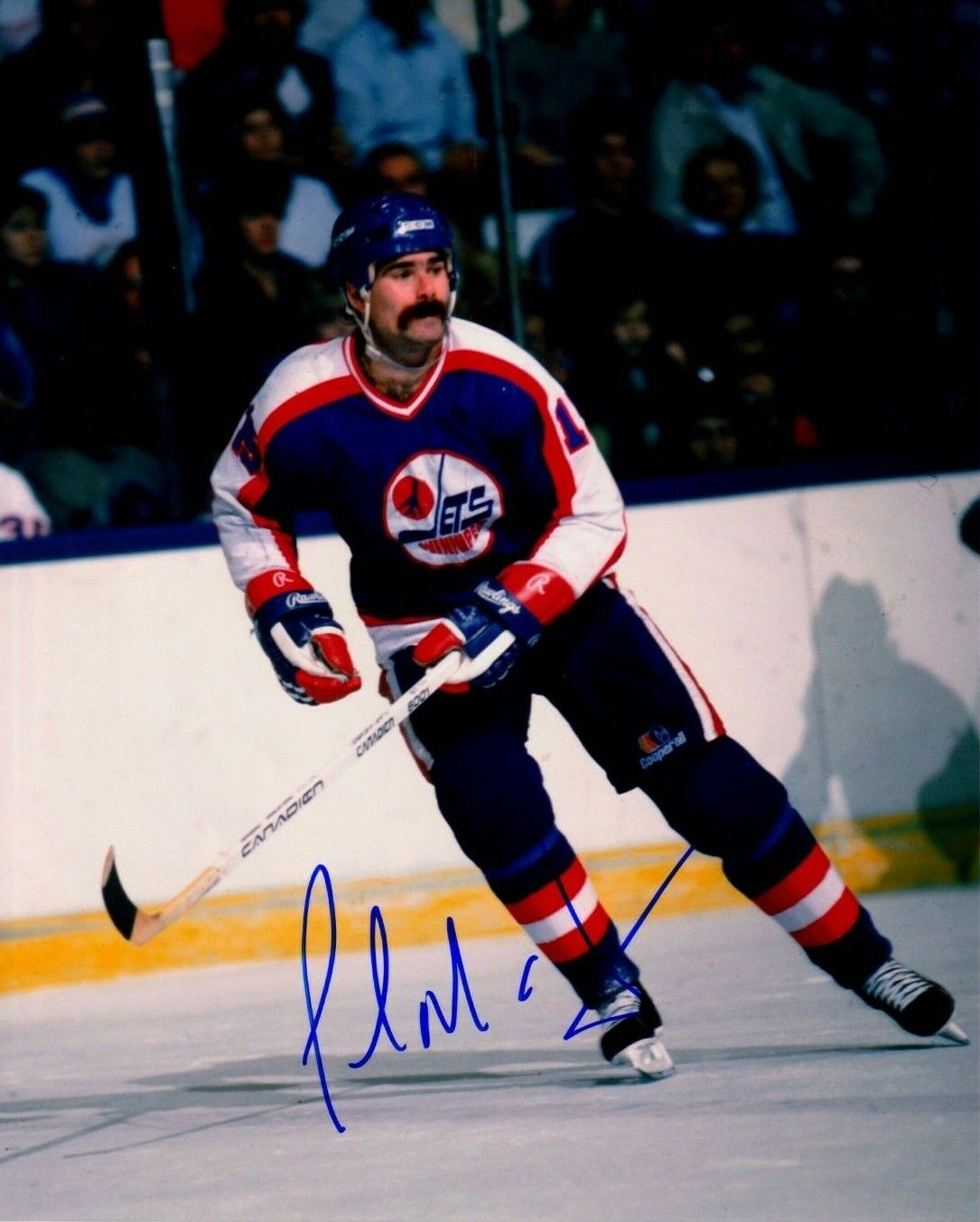 PAUL MACLEAN autographed SIGNED WINNIPEG JETS 8X10 Photo Poster painting