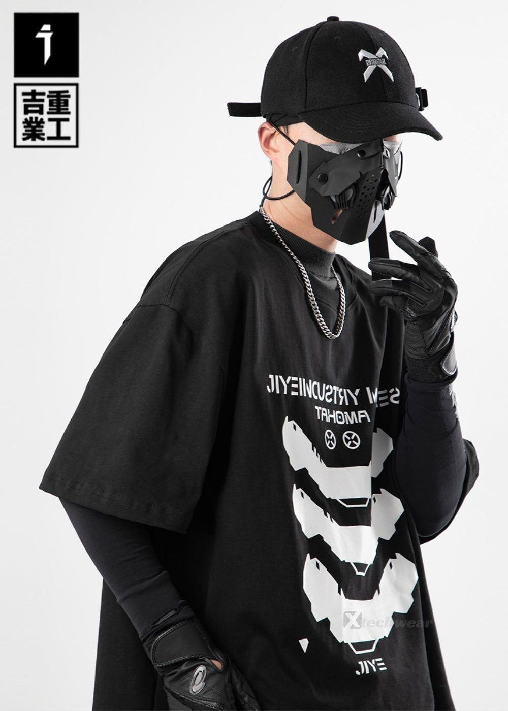 Warning Sign Shirt JIYE HEAVY INDUSTRY techwear-x