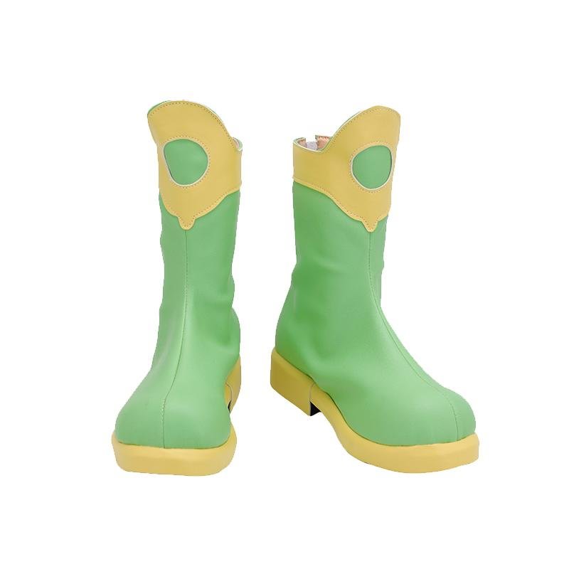 Cardcaptor Sakura: Clear Card Sakura Kinomoto Frog Battle Suit Green Shoes Cosplay Boots