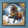 Diamond Painting-DIY Crystal Rhinestone Xmas Horse(40*40CM）
