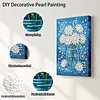 (20x30cm)DIY Flower Vase Framed Handmade Pearl Painting Art Craft Kit Living Home Decor