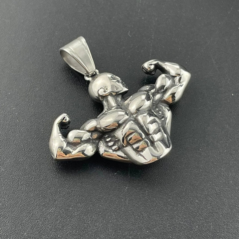 Retro Geometric Stainless Steel Polishing Men's Pendant Necklace