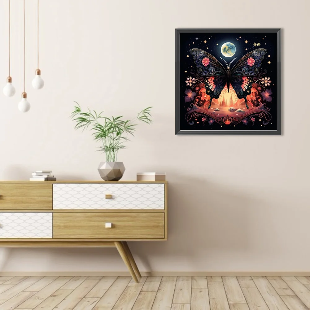 Partial AB Diamond Painting - Full Round Drill - Butterfly(Canvas|45*45cm)