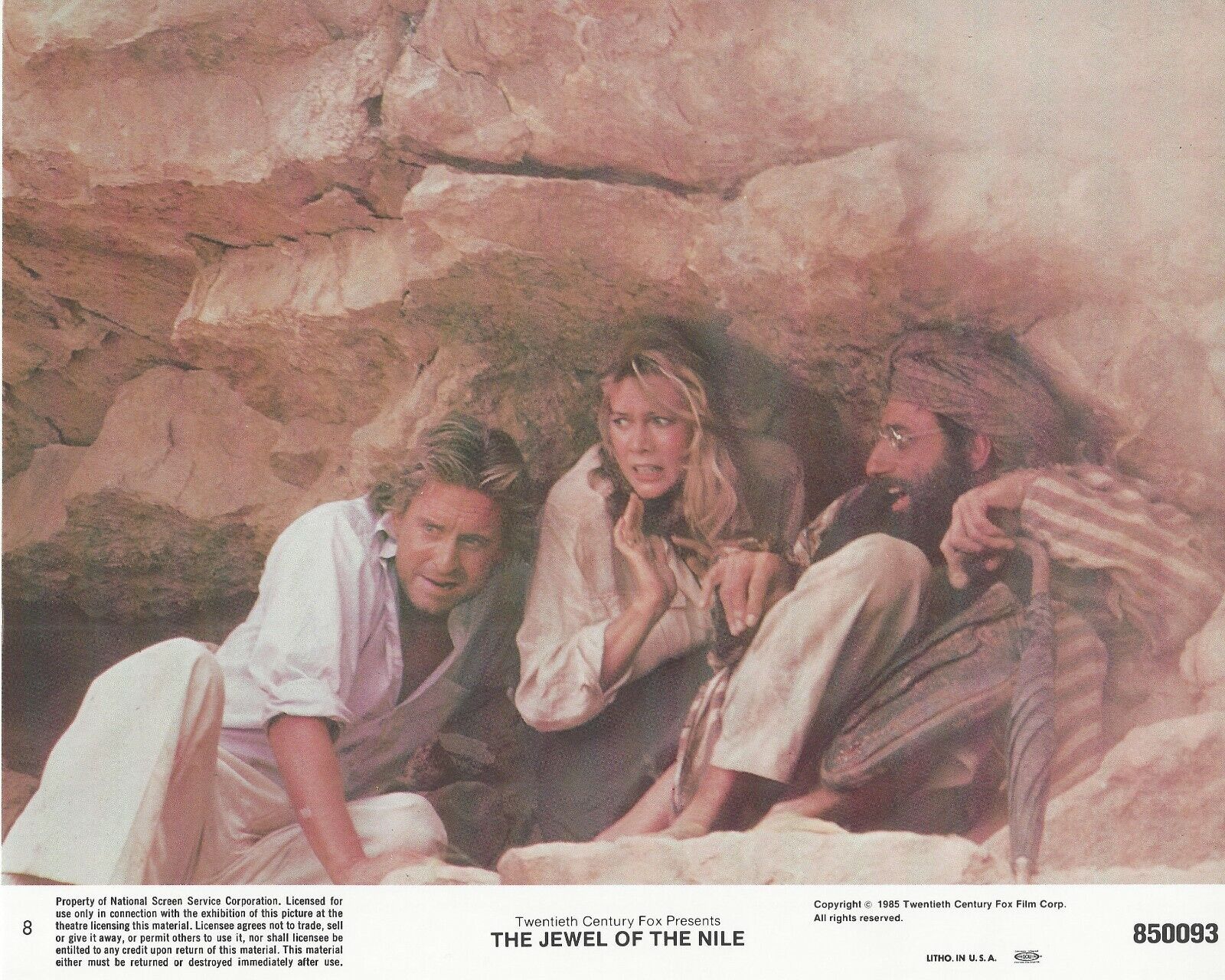 The Jewel Of The Nile Original 8x10 Lobby Card Poster Photo Poster painting 1985 #8 Douglas