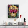 (5 Sizes) Flower Skull-Full Square Diamond Painting