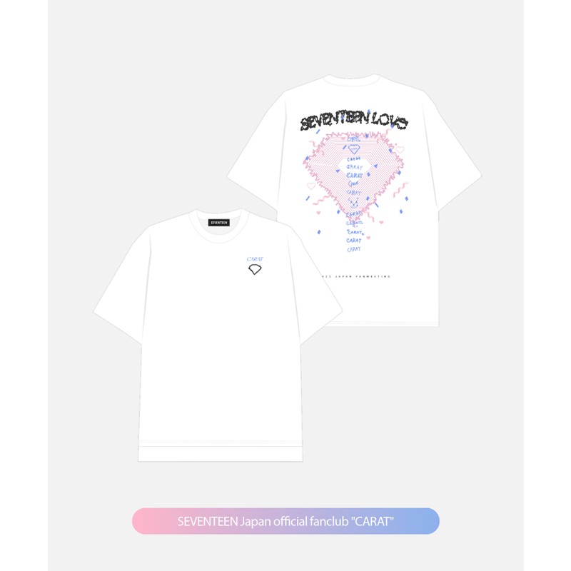 定期入れの SEVENTEEN ファンミーティング LOVE Tシャツ Tシャツ