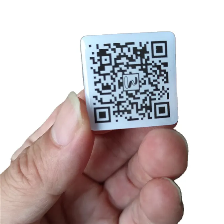 30x30mm square Soft NFC Buzz Doming Custom Digital Business Tap Tag for Phone Backing Sticker