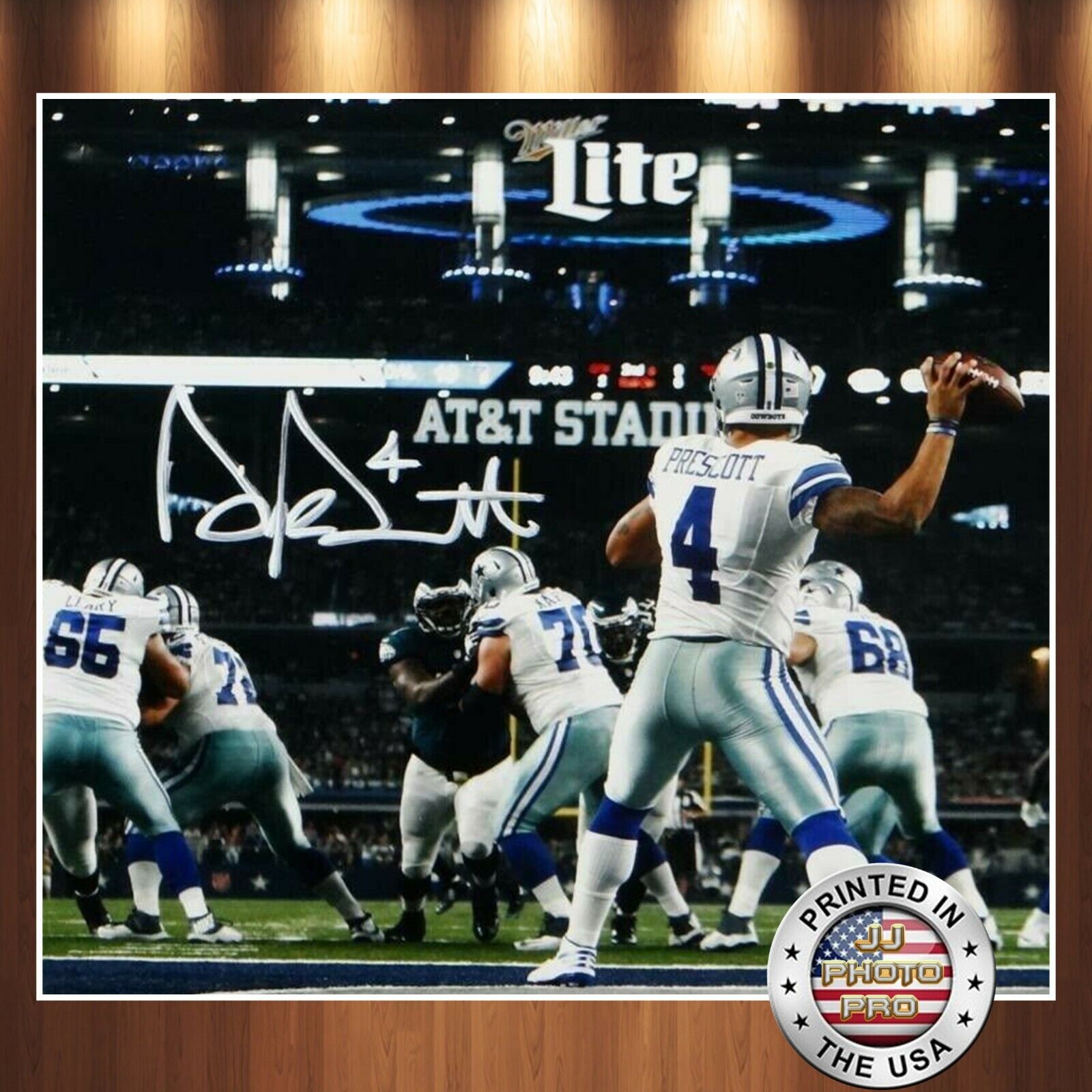 Dak Prescott Autographed Signed 8x10 Photo Poster painting (Cowboys) REPRINT