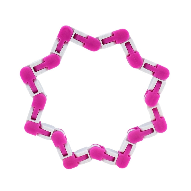 24-section Bicycle Plastic Chain Track Decompression Toy