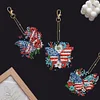 6Pcs DIY Diamond Painting Butterfly Flag Keychain
