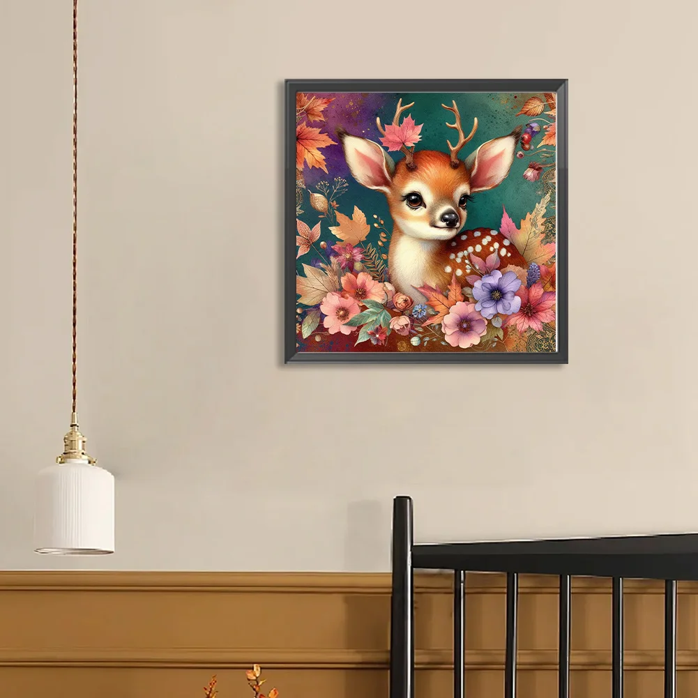 Diamond Painting - Full Round Drill - Autumn Elk(Canvas|40*40cm)