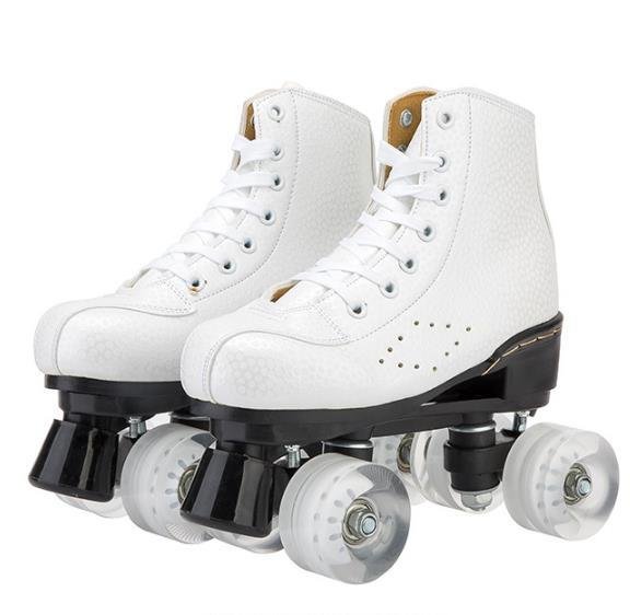 Unisex Outdoor White Roller Skates For Beginner ABEC-5、、sdecorshop