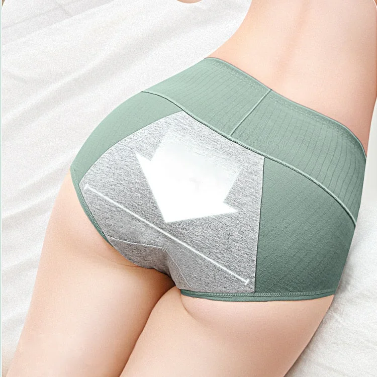 Leak Proof Menstrual Panties Cotton Physiological Pants High Waist Cotton Underpants Period Women Underwear Waterproof Briefs