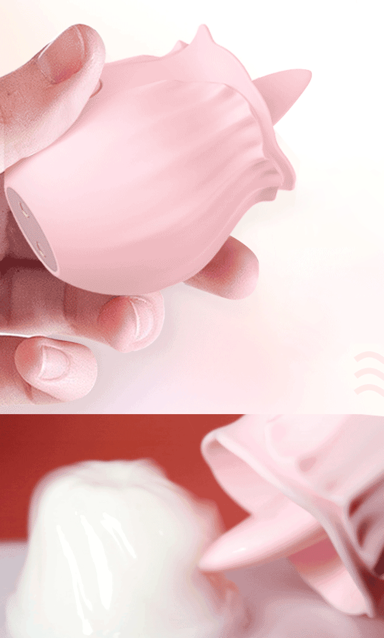 Rose Licker Flower Sex Toy Vibrator With Tongue Stimulation Pleaser