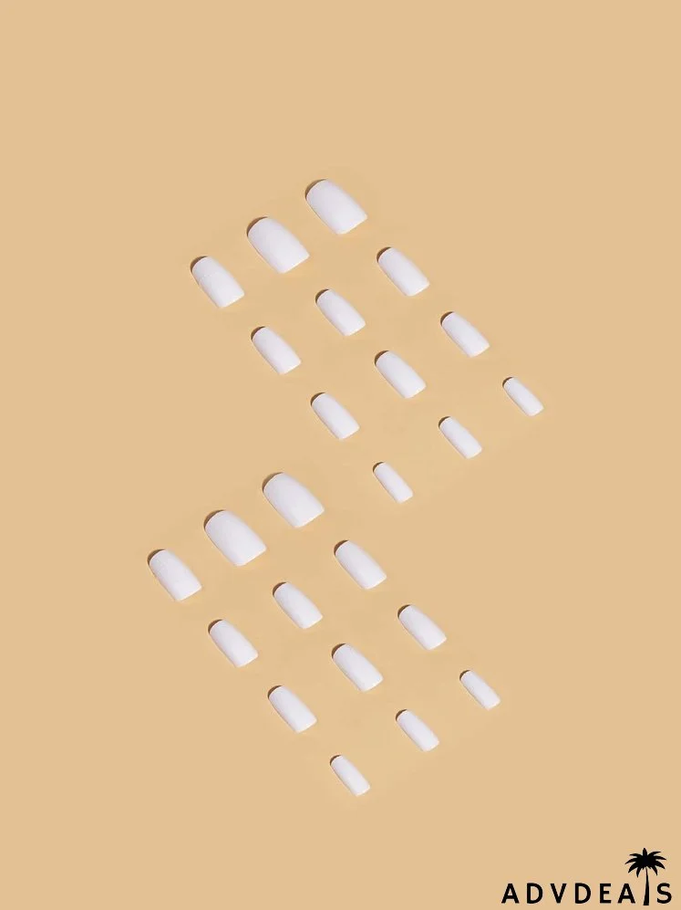 24pcs Solid Fake Nails