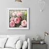 Pink Rose Flower-11CT Stamped Cross Stitch 48*48cm