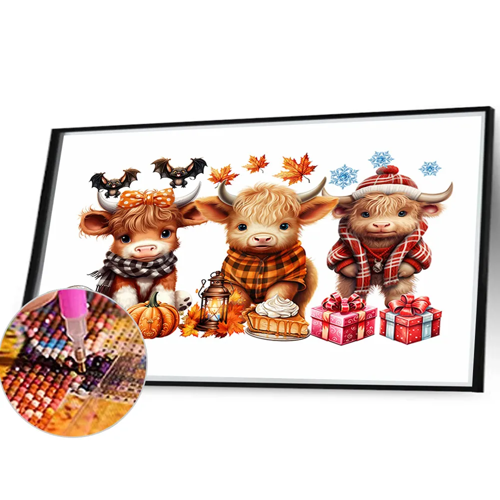 Diamond Painting - Full Round Drill - Halloween Yak(Canvas|40*30cm)