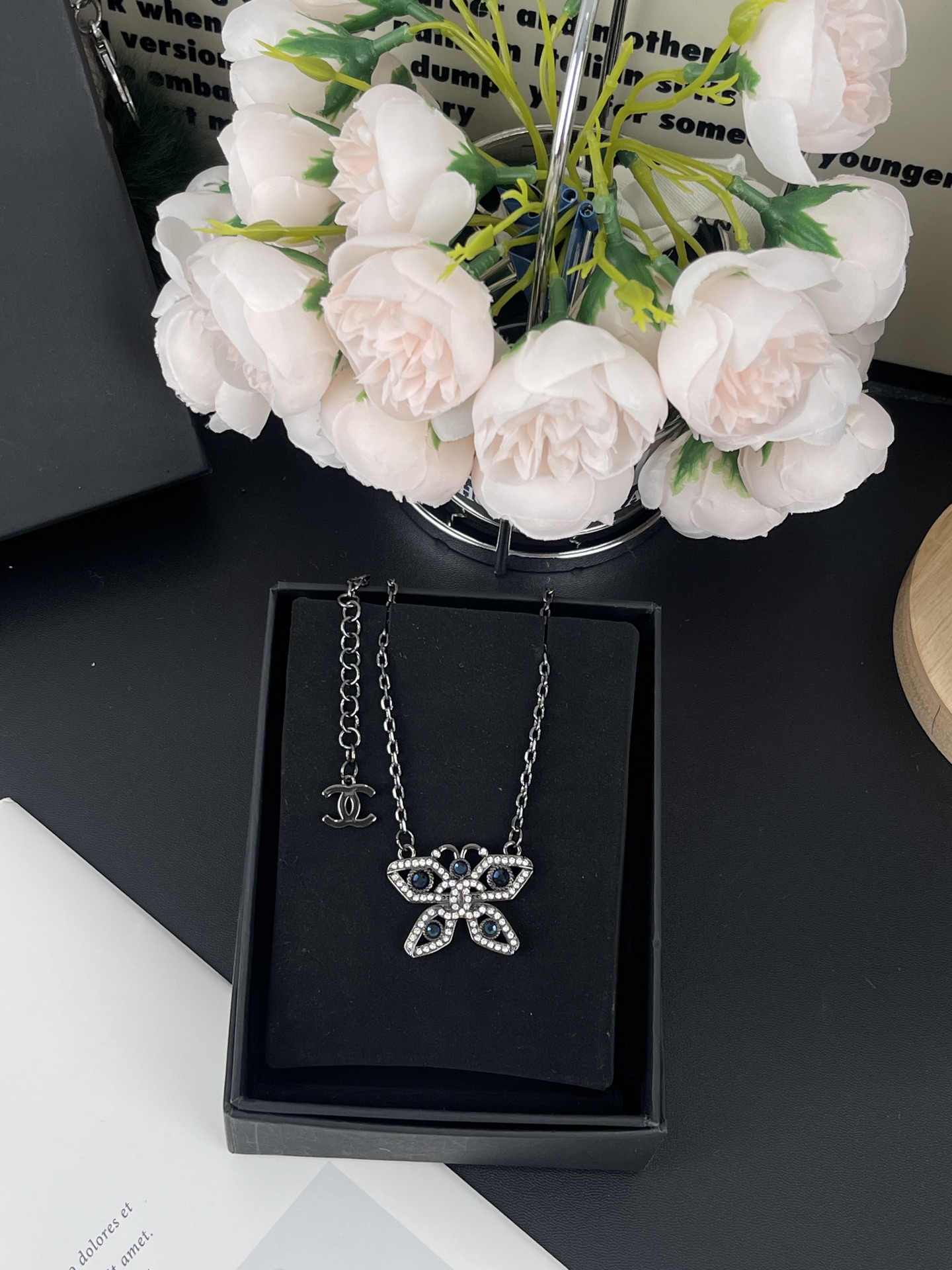 Chanel Hollow Butterfly Necklace
