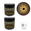 Solar Fence Lights Mandala Theme Waterproof Metal Solar Powered Deck Step Stair Lights for Garden Post Patio Decor Gifts for Women Mom
