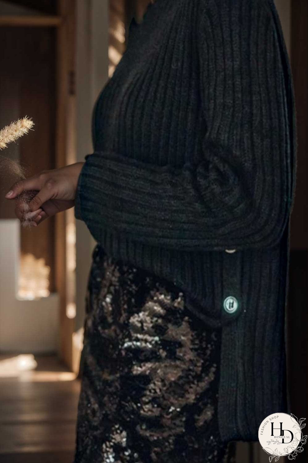 women s skirts sequined skinny slit midi skirt