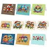 (US Only)DIY Diamond Art Greeting Cards Congratulations Cards & Gifts (10pcs Birds)