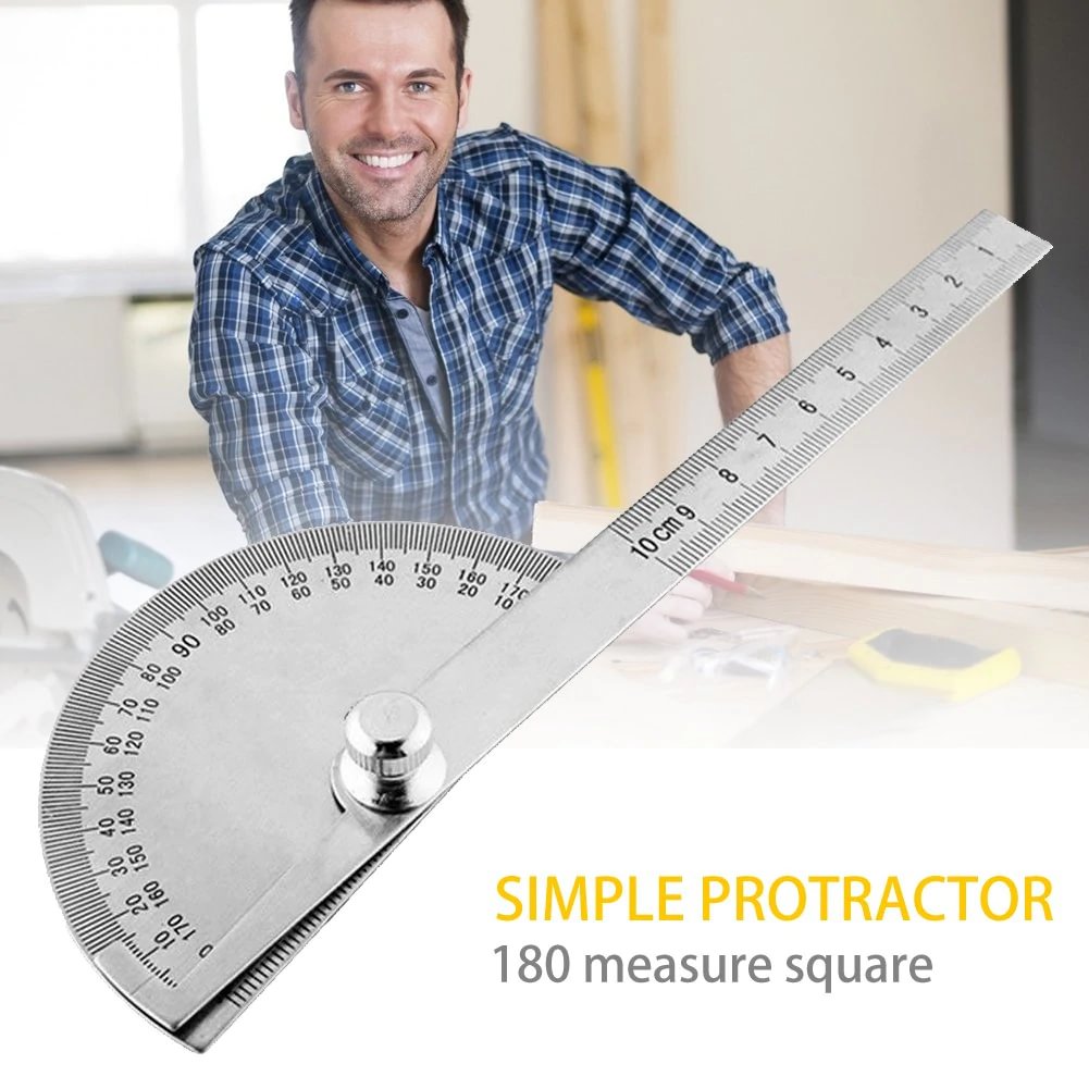 FATHER'S DAY SALE - 180 Degree Stainless Steel Protractor