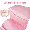 17"-22" Pink Floral Diaper Bag Reborn Baby Doll Accessories Set - RBBI-Myrebornbabydoll&reg; Myrebornbabydoll&reg;