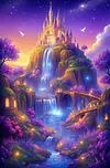 Luxury AB Velvet Diamond Painting Kit - Magical Landscape