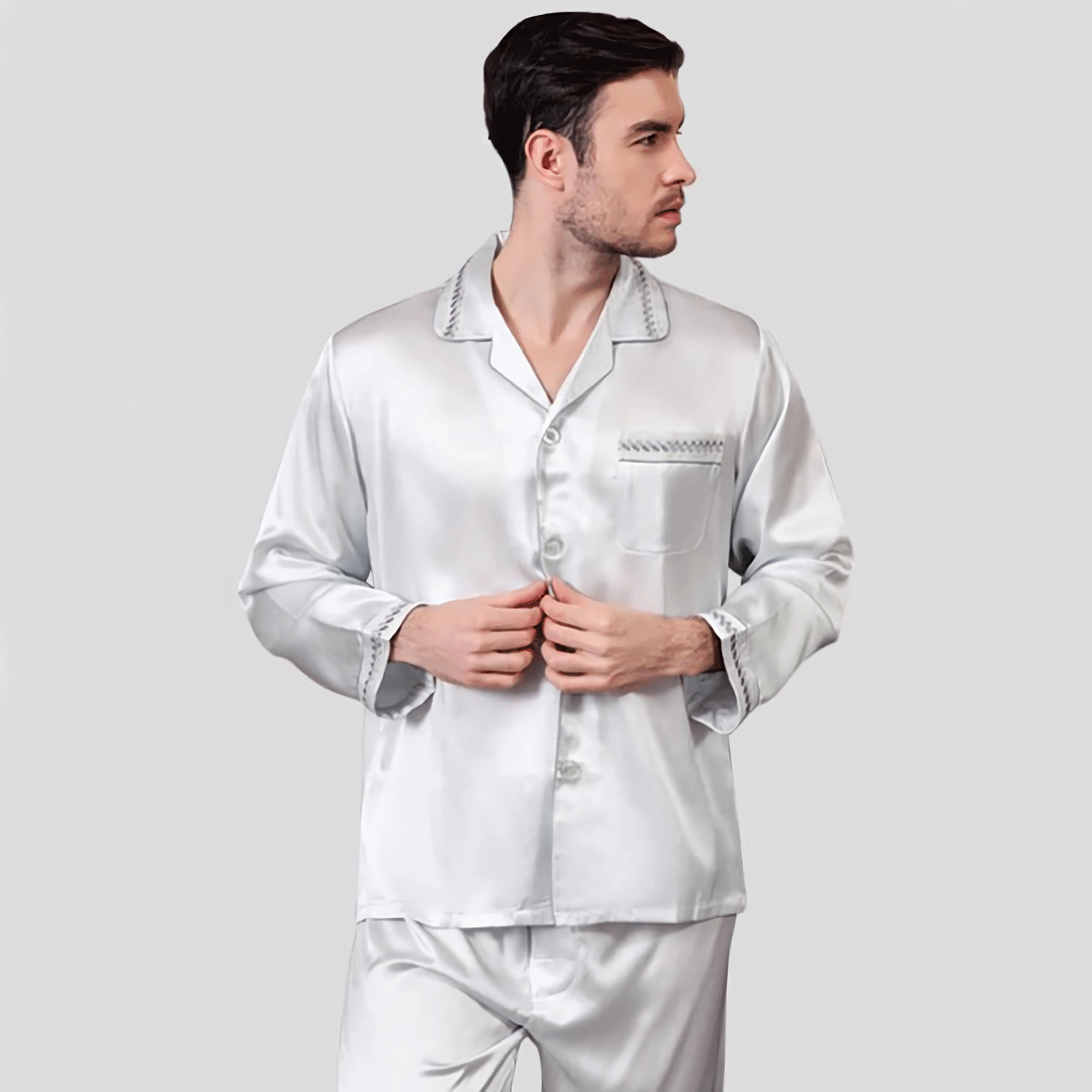 25 Momme Luxury Silk Pajamas Set for Men REAL SILK LIFE