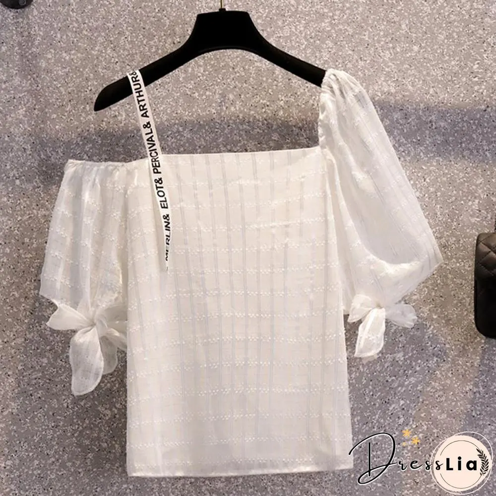 Fashion Off Shoulder Tee+Chic Shorts P11613