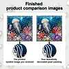 Jellyfish Art Diamond Painting Kit for Adults Home Decor 25x25cm With Frame