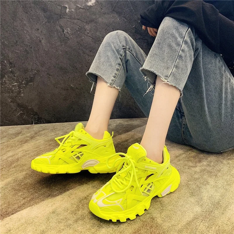 Brand Design Chunky Sneakers for Women 2021 Summer Women's Colorful Shoes Breathable Lightweight Ladies Dad Shoes Classic Shoe