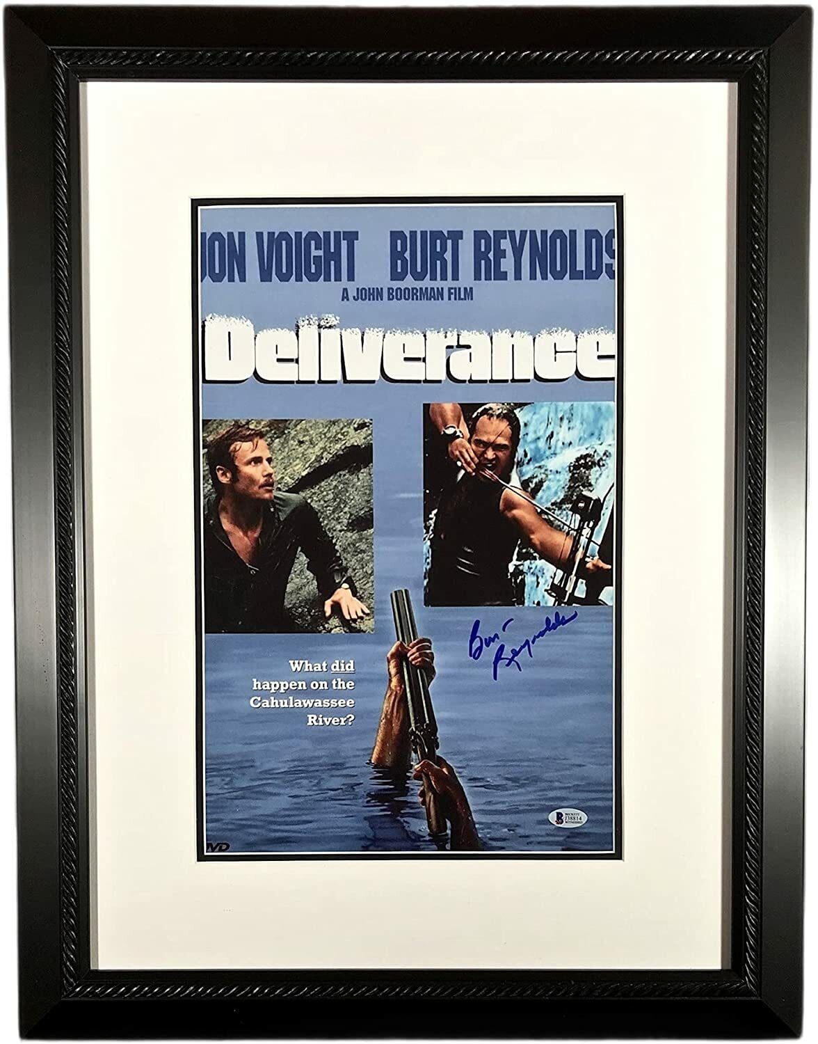 BURT REYNOLDS Autograph Hand SIGNED DELIVERANCE Photo Poster painting POSTER FRAMED BECKETT BAS