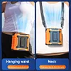 Portable Waist Fan USB Rechargeable Clip on Wearable Belt Shirt Body Neck Fan