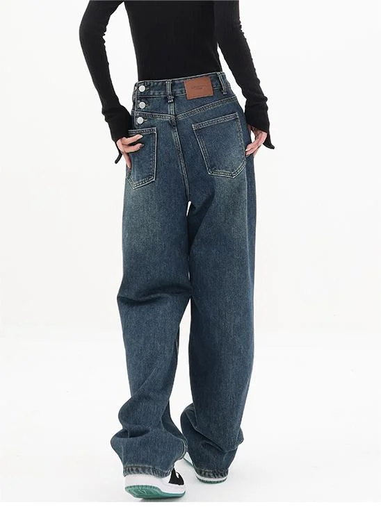 Brownm Vintage Classic Boyfriend Jeans