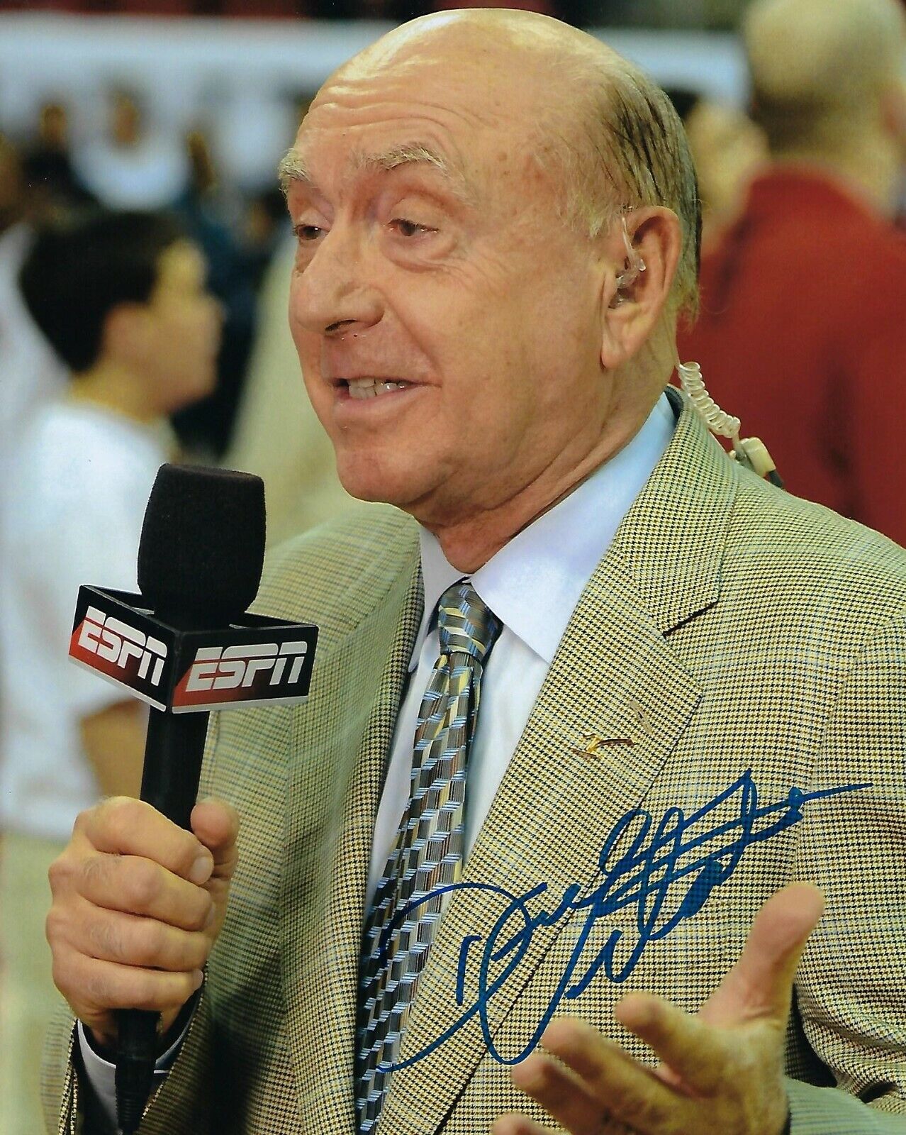 GFA NCAA ESPN Basketball Announcer * DICK VITALE * Signed 8x10 Photo Poster painting D2 COA