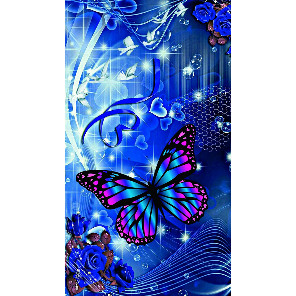 

40*80CM - Round Drill Diamond Painting - Butterfly, 501 Original