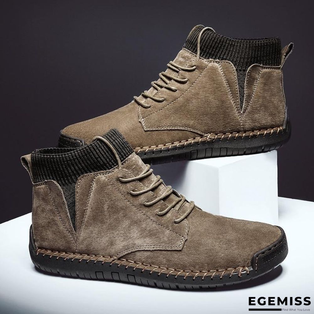 Men Casual Shoes High Top Boots Shoes Fashion Outdoor Army Travel Botas Hombre Sock Man Brithsh Sneaker | EGEMISS