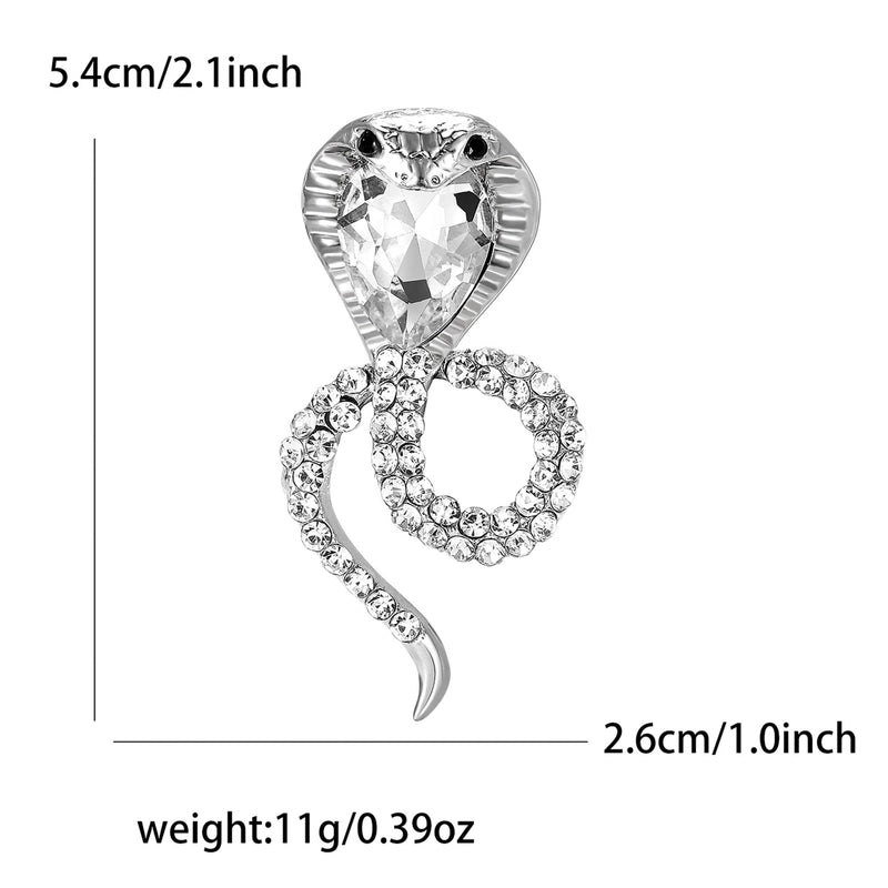 Elegant Shiny Pin Snake Alloy Unisex Brooches