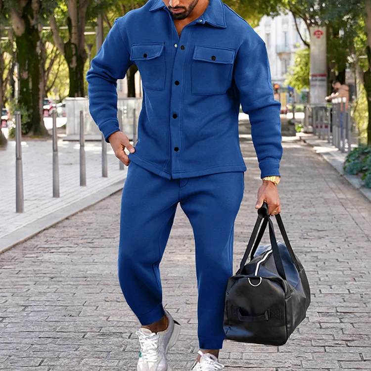 PASUXI Men's Jacket Casual Pants Sets New Spring Autumn Tracksuit High Quality Jacket Pant 2 Piece Men's Sets huanwei