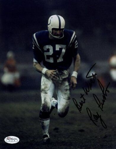 Ray Perkins Colts Signed Jsa Cert Sticker 8x10 Photo Poster painting Autograph Authentic