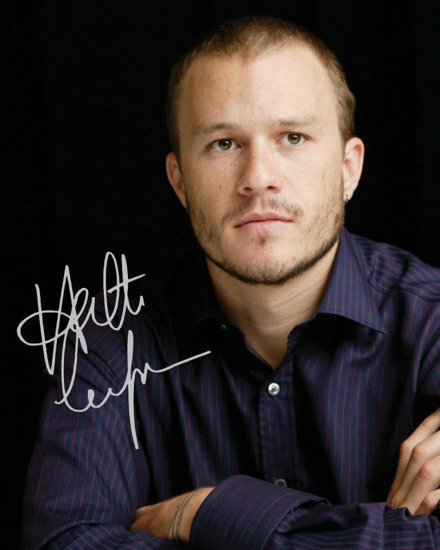 Heath Ledger Autograph Signed Photo Poster painting Print