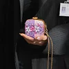 (US Local)DIY Diamond Painting Small Shoulder Bag Cosmetic Pouch Envelope Clutch (A)