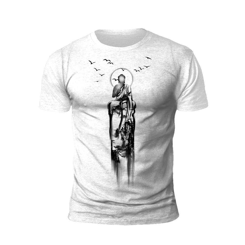 Tranquil Buddha: Peaceful Reflection T-Shirt