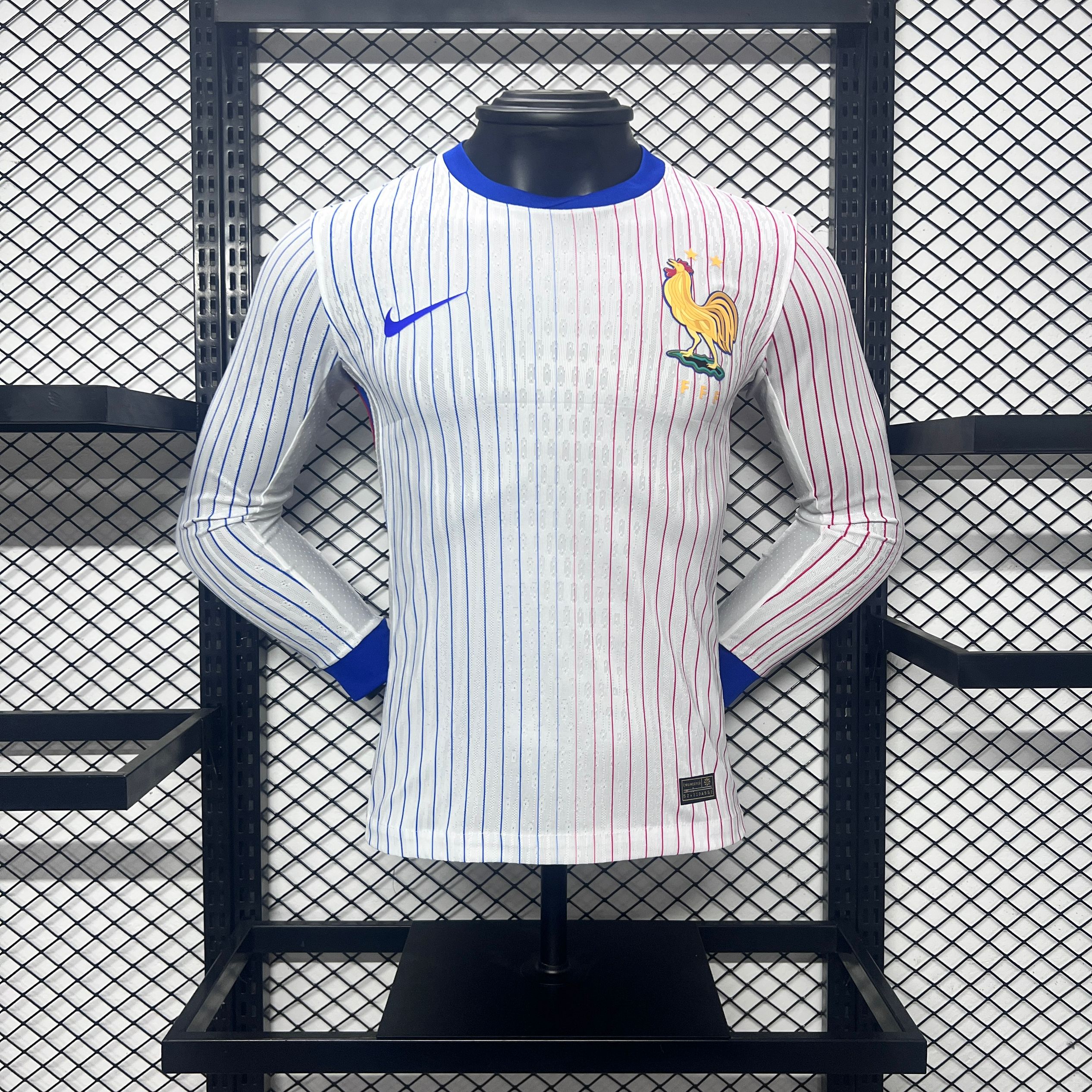 France 2024 Away Long Sleeve Jersey - Player Version