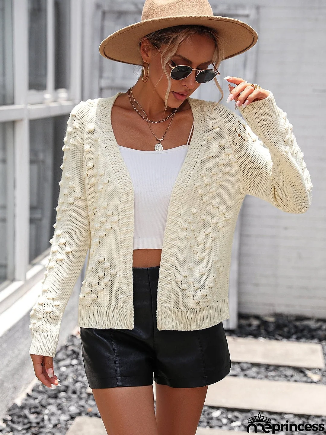 Open Front Long Sleeve Cardigan