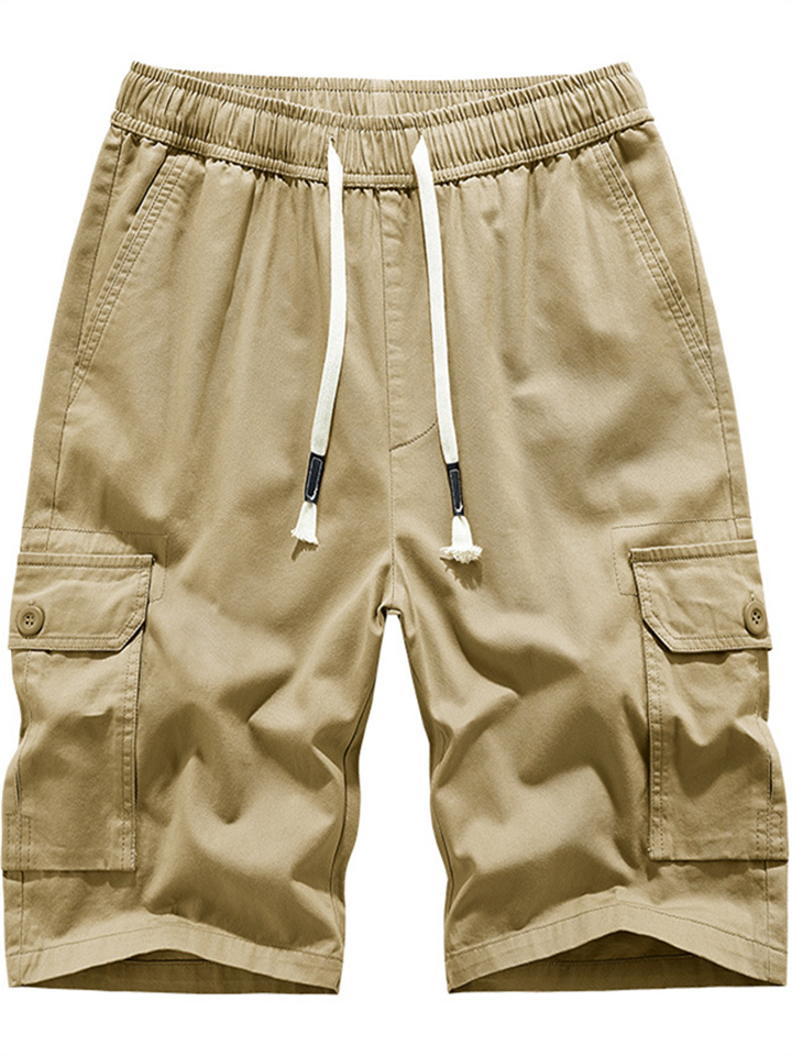 Summer New Work Shorts Men's Large Size Cotton Casual Pants Sports Five-minute Pants