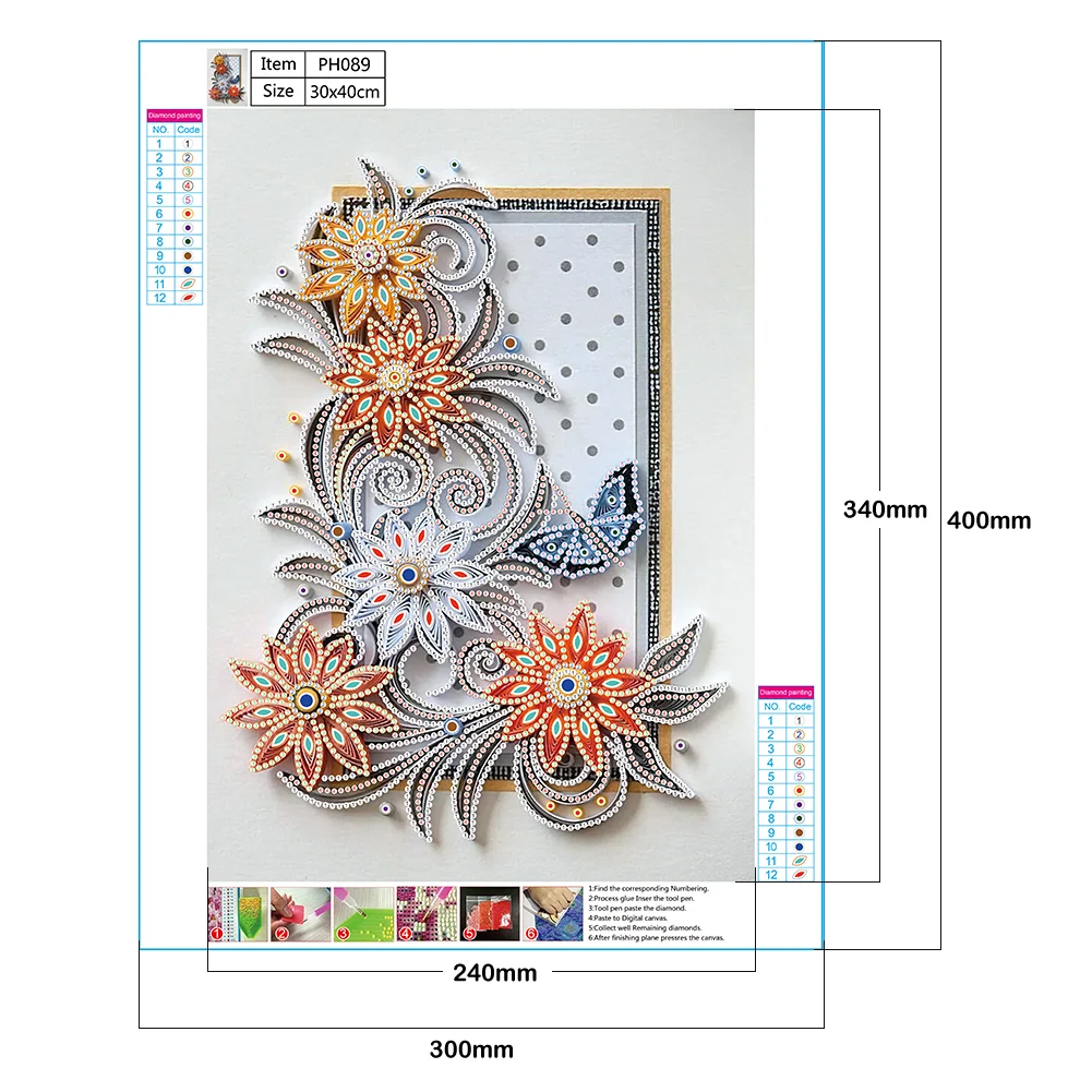 Diamond Painting - Special Shaped Drill - Flower(30*40cm)