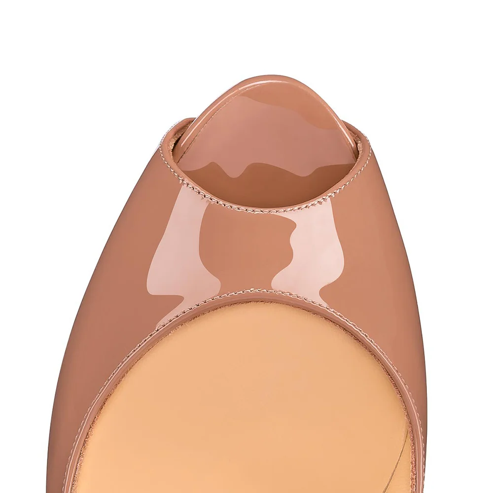 120mm Red Bottom Women's Platforms Heels Party Wedding Pumps-MERUMOTE