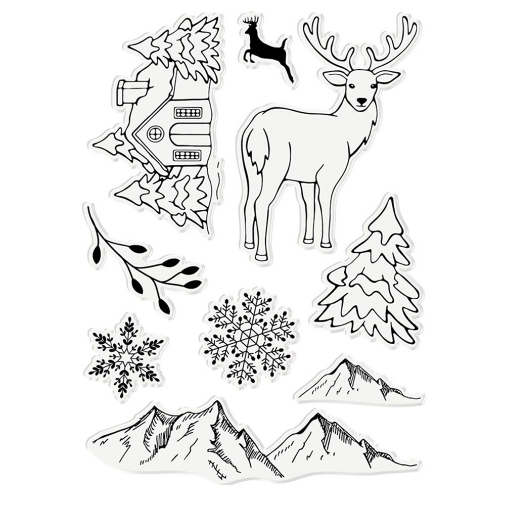 

Deer Christmas Tree (Seal) - Paper Craft Cutting Dies, 501 Original